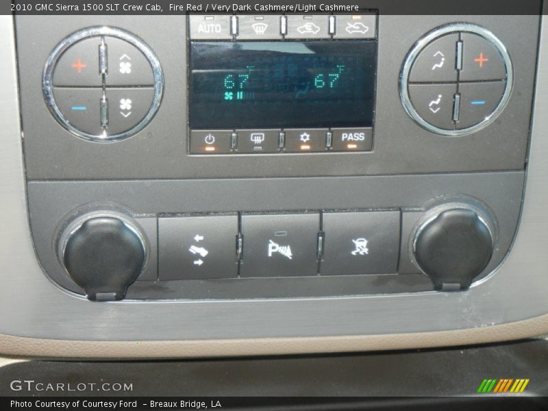 Fire Red / Very Dark Cashmere/Light Cashmere 2010 GMC Sierra 1500 SLT Crew Cab