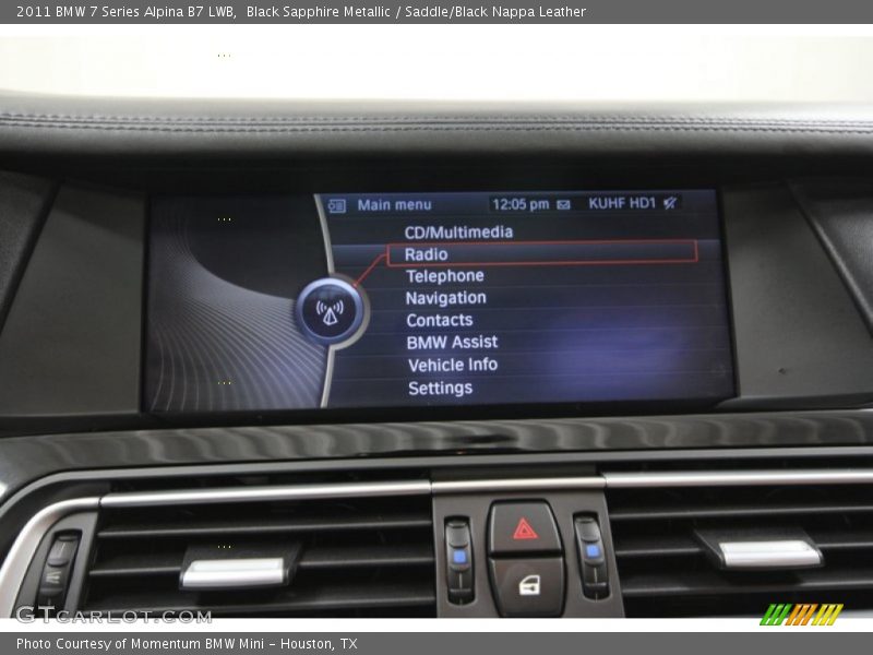 Black Sapphire Metallic / Saddle/Black Nappa Leather 2011 BMW 7 Series Alpina B7 LWB