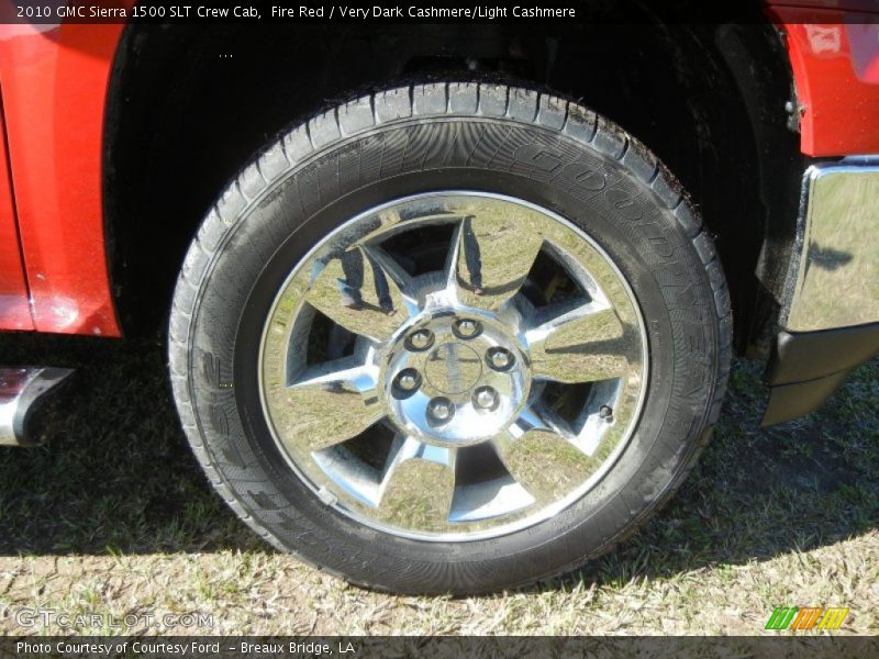 Fire Red / Very Dark Cashmere/Light Cashmere 2010 GMC Sierra 1500 SLT Crew Cab