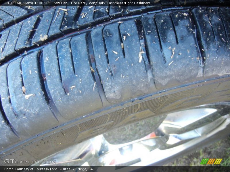 Fire Red / Very Dark Cashmere/Light Cashmere 2010 GMC Sierra 1500 SLT Crew Cab
