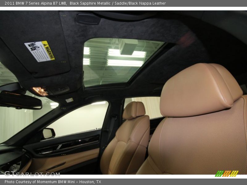Black Sapphire Metallic / Saddle/Black Nappa Leather 2011 BMW 7 Series Alpina B7 LWB