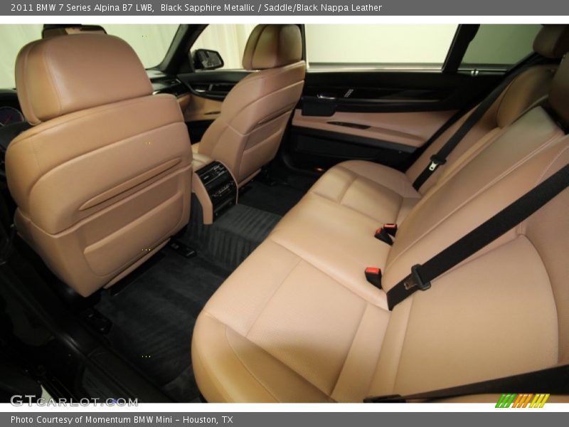 Rear Seat of 2011 7 Series Alpina B7 LWB