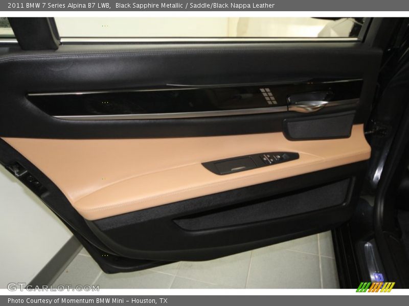 Black Sapphire Metallic / Saddle/Black Nappa Leather 2011 BMW 7 Series Alpina B7 LWB