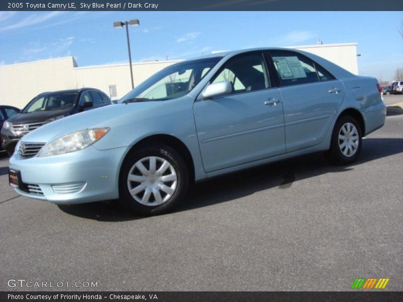 Sky Blue Pearl / Dark Gray 2005 Toyota Camry LE