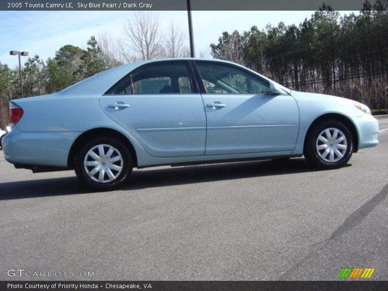 Sky Blue Pearl / Dark Gray 2005 Toyota Camry LE