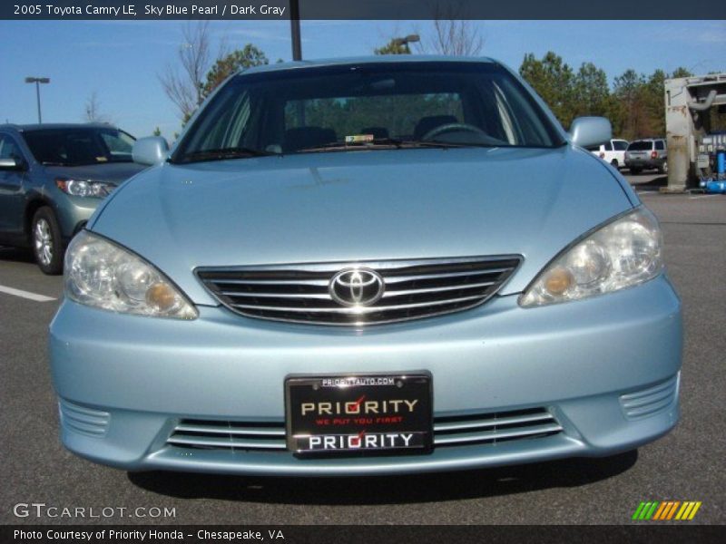 Sky Blue Pearl / Dark Gray 2005 Toyota Camry LE
