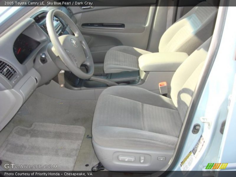 Sky Blue Pearl / Dark Gray 2005 Toyota Camry LE