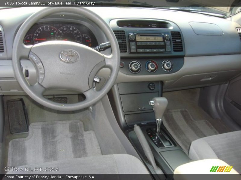 Sky Blue Pearl / Dark Gray 2005 Toyota Camry LE