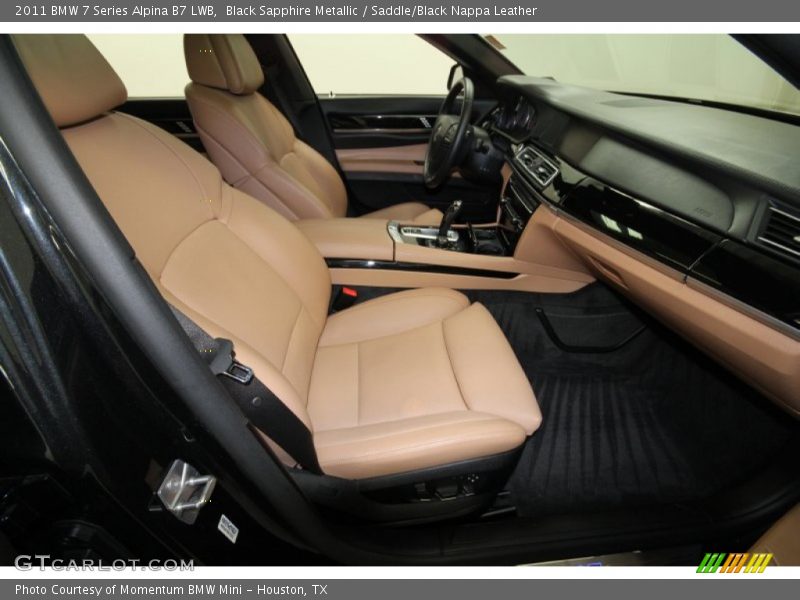  2011 7 Series Alpina B7 LWB Saddle/Black Nappa Leather Interior