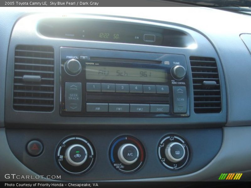 Sky Blue Pearl / Dark Gray 2005 Toyota Camry LE