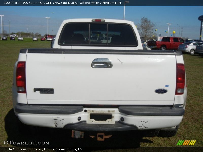 Oxford White / Medium Flint 2003 Ford F350 Super Duty XLT Crew Cab Dually
