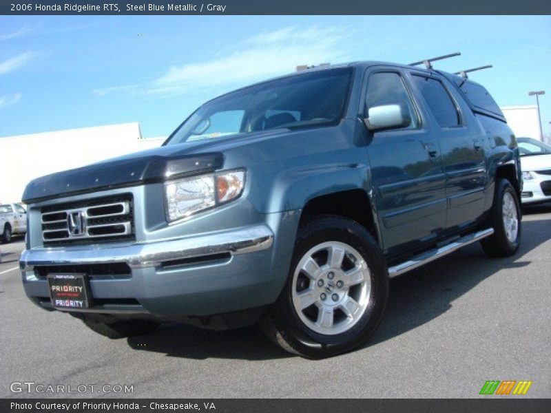 Steel Blue Metallic / Gray 2006 Honda Ridgeline RTS