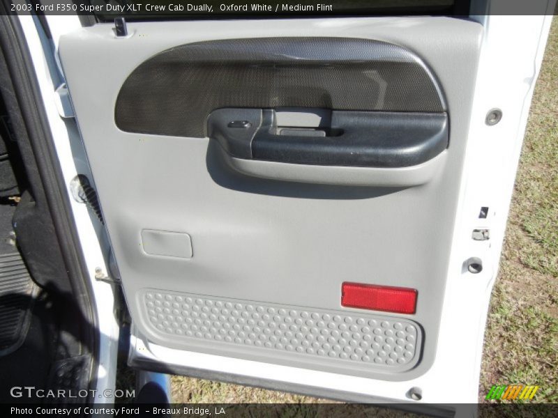 Oxford White / Medium Flint 2003 Ford F350 Super Duty XLT Crew Cab Dually