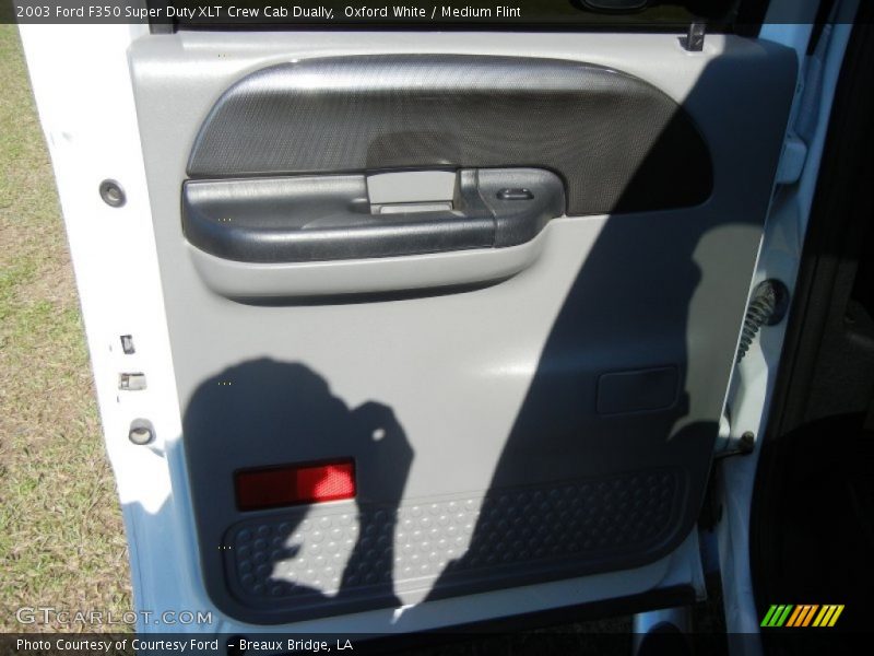Oxford White / Medium Flint 2003 Ford F350 Super Duty XLT Crew Cab Dually
