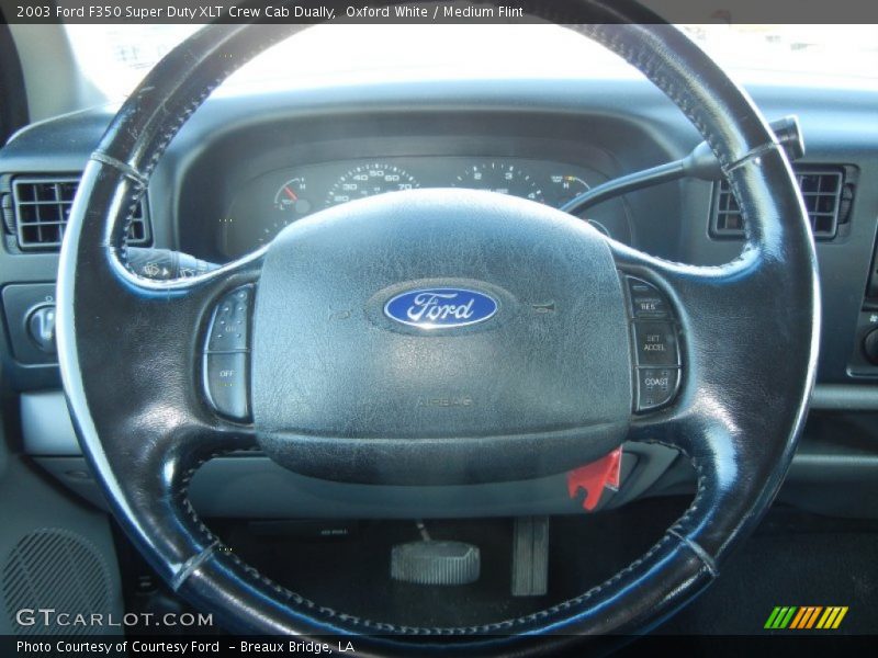 Oxford White / Medium Flint 2003 Ford F350 Super Duty XLT Crew Cab Dually