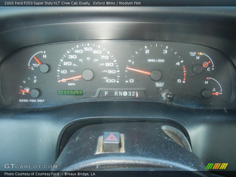 Oxford White / Medium Flint 2003 Ford F350 Super Duty XLT Crew Cab Dually