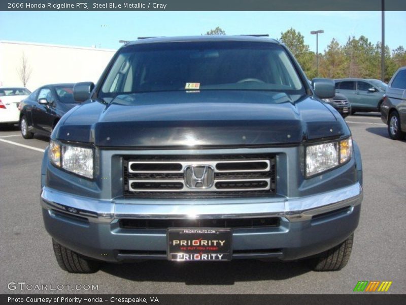 Steel Blue Metallic / Gray 2006 Honda Ridgeline RTS