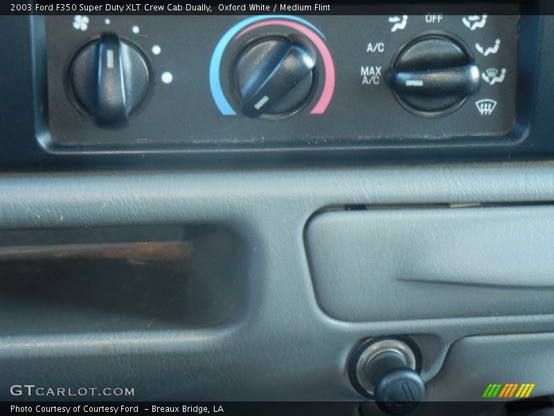 Oxford White / Medium Flint 2003 Ford F350 Super Duty XLT Crew Cab Dually