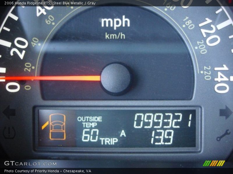 Steel Blue Metallic / Gray 2006 Honda Ridgeline RTS