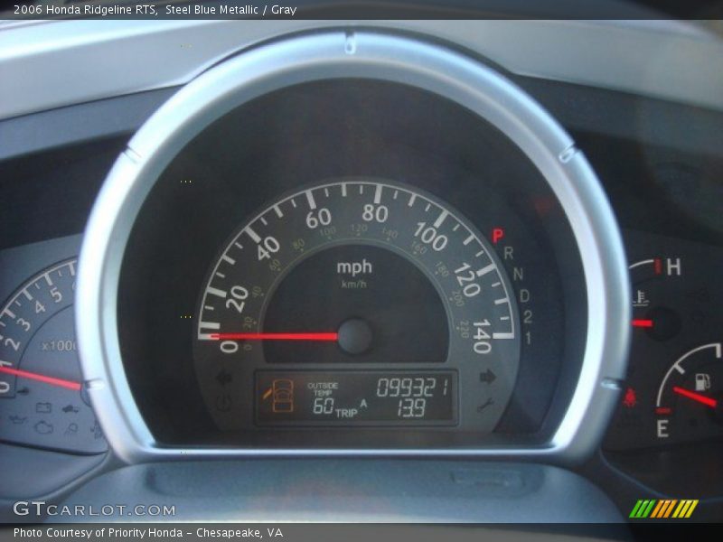 Steel Blue Metallic / Gray 2006 Honda Ridgeline RTS