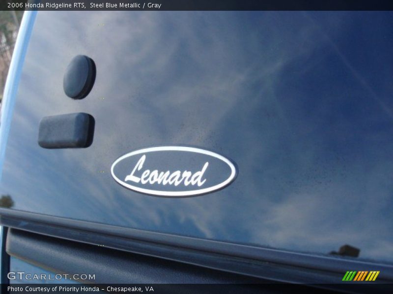 Steel Blue Metallic / Gray 2006 Honda Ridgeline RTS