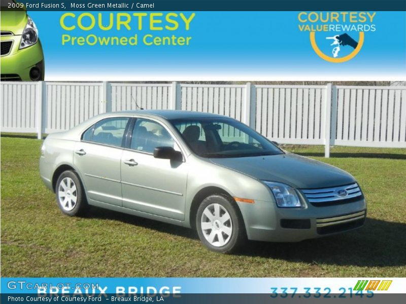 Moss Green Metallic / Camel 2009 Ford Fusion S