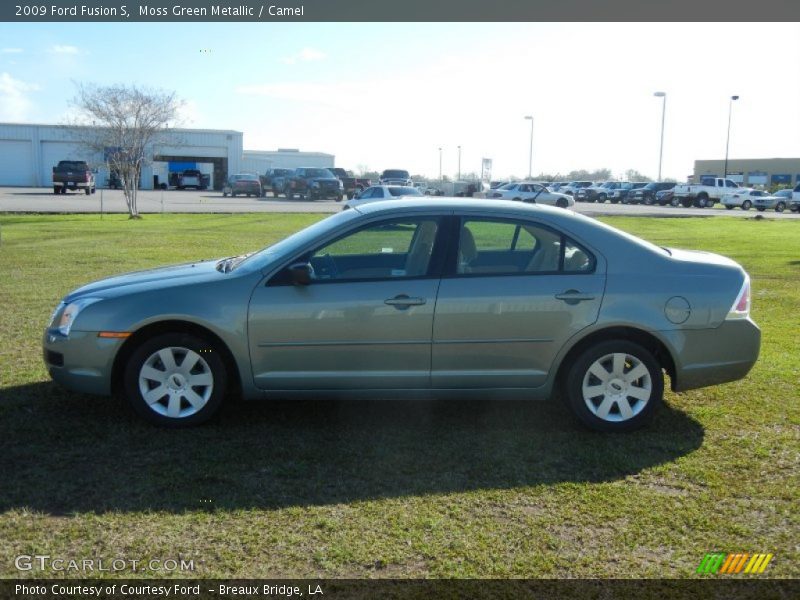 Moss Green Metallic / Camel 2009 Ford Fusion S