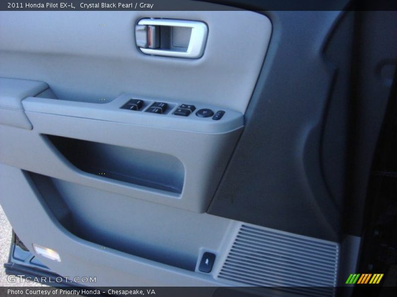 Crystal Black Pearl / Gray 2011 Honda Pilot EX-L