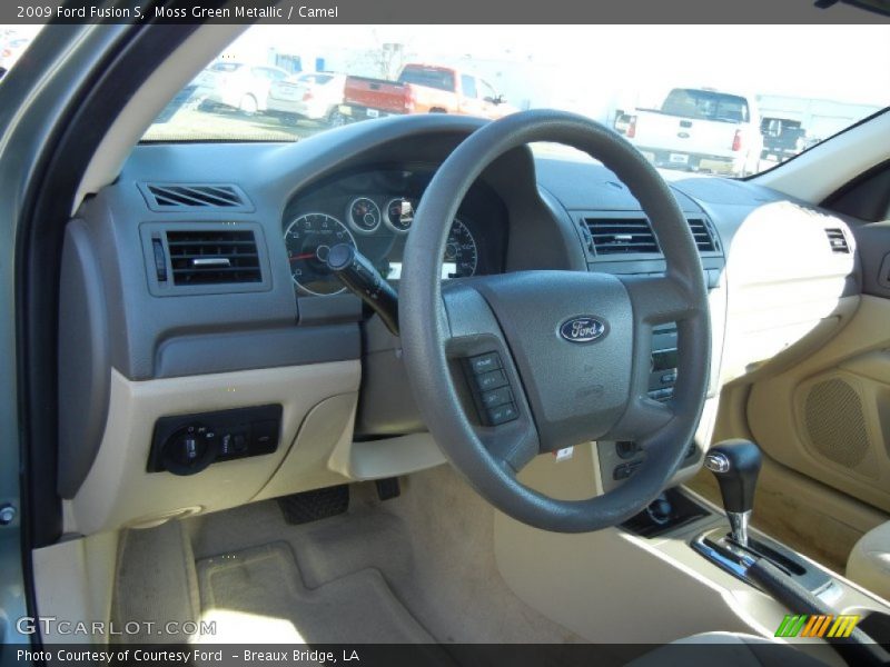 Moss Green Metallic / Camel 2009 Ford Fusion S