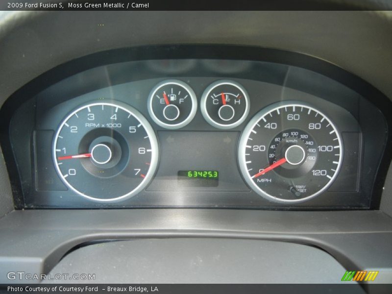 Moss Green Metallic / Camel 2009 Ford Fusion S