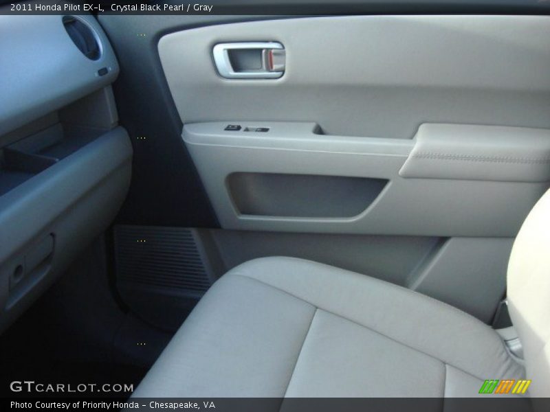 Crystal Black Pearl / Gray 2011 Honda Pilot EX-L