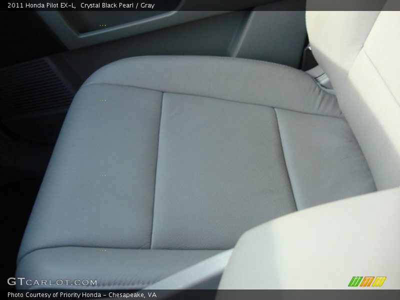 Crystal Black Pearl / Gray 2011 Honda Pilot EX-L