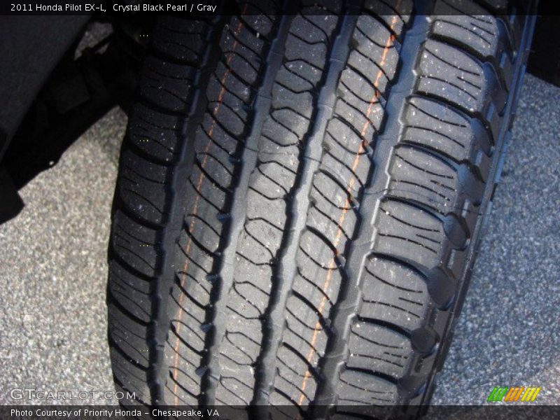 Crystal Black Pearl / Gray 2011 Honda Pilot EX-L