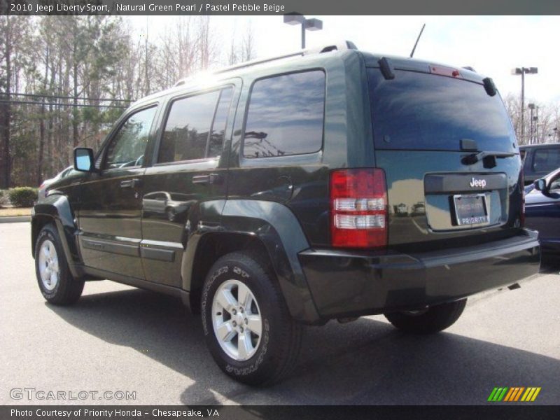 Natural Green Pearl / Pastel Pebble Beige 2010 Jeep Liberty Sport