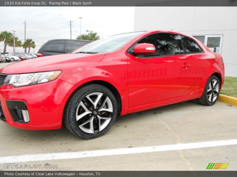 Racing Red / Black Sport 2010 Kia Forte Koup SX