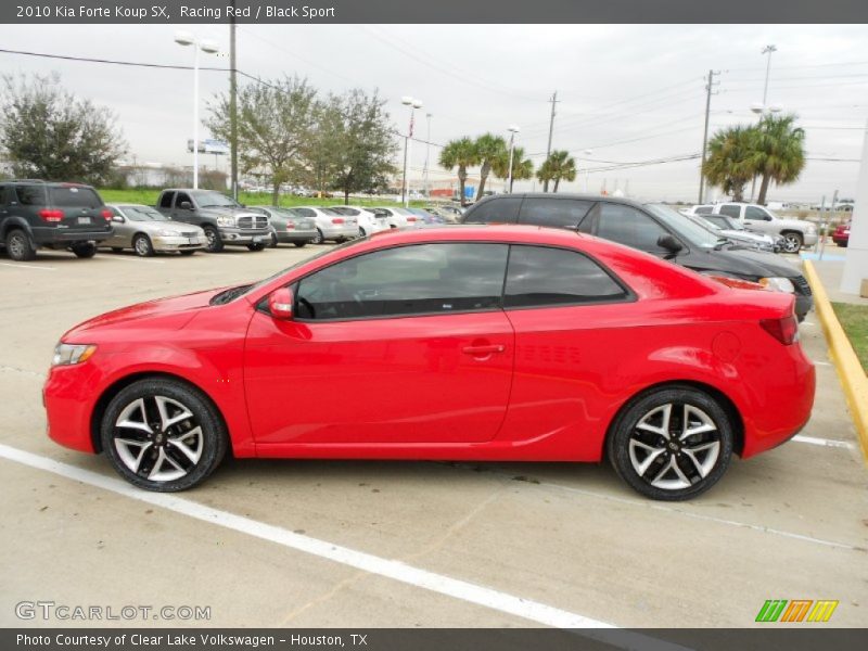 Racing Red / Black Sport 2010 Kia Forte Koup SX