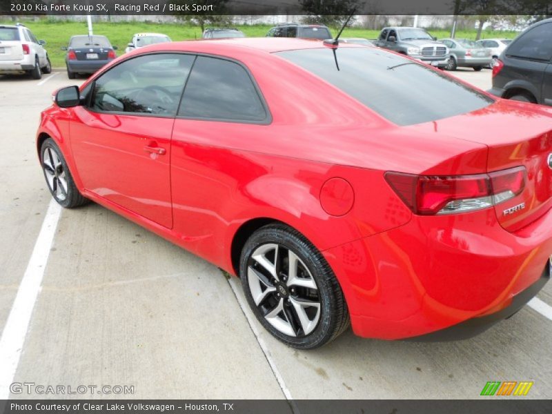 Racing Red / Black Sport 2010 Kia Forte Koup SX