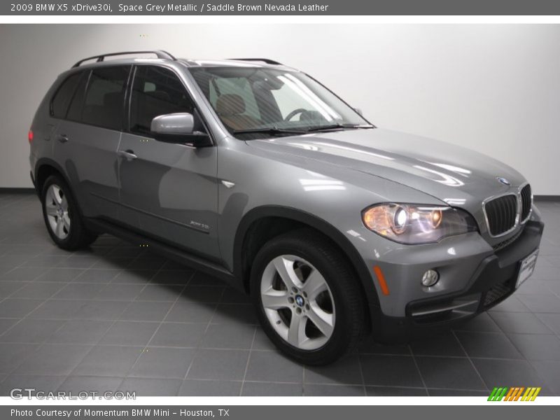 Space Grey Metallic / Saddle Brown Nevada Leather 2009 BMW X5 xDrive30i