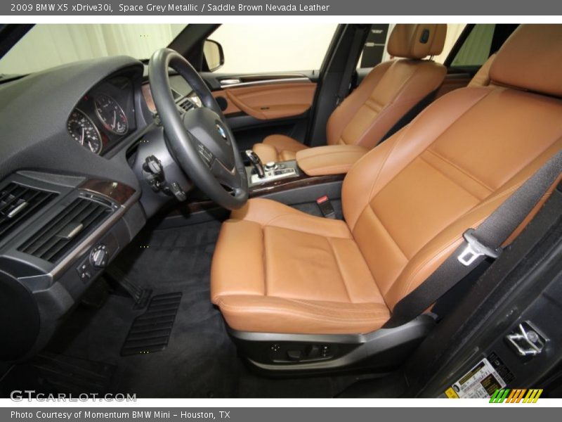 Space Grey Metallic / Saddle Brown Nevada Leather 2009 BMW X5 xDrive30i