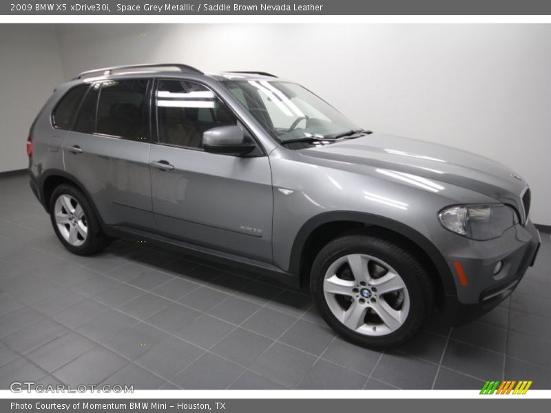 Space Grey Metallic / Saddle Brown Nevada Leather 2009 BMW X5 xDrive30i