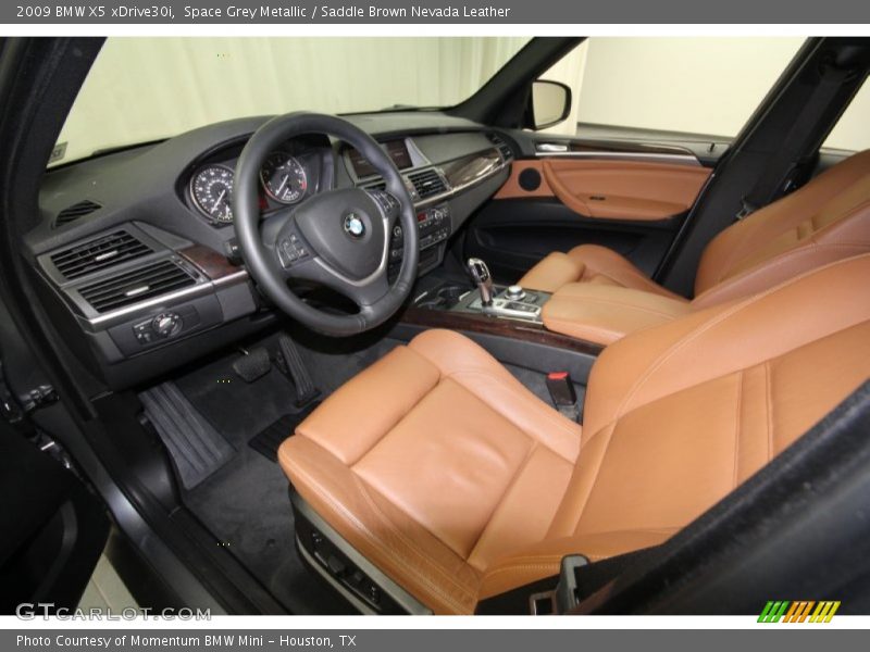 Space Grey Metallic / Saddle Brown Nevada Leather 2009 BMW X5 xDrive30i