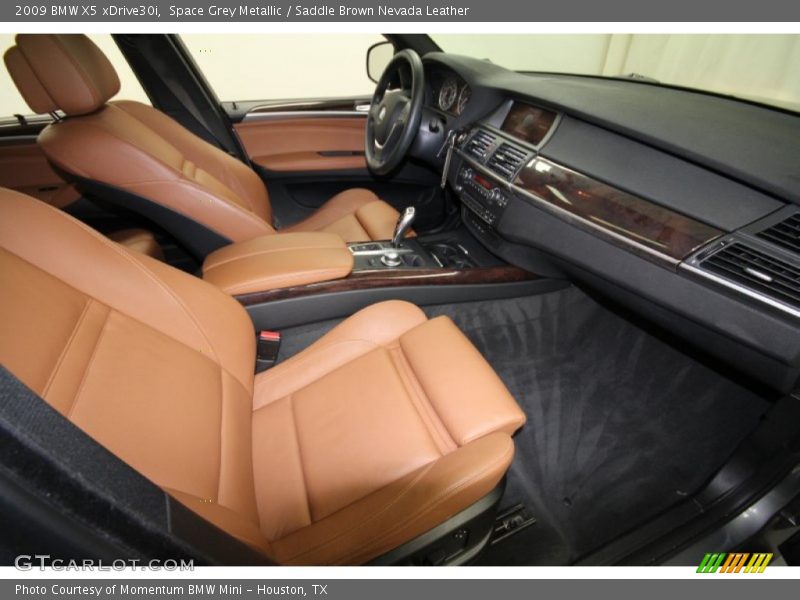 Space Grey Metallic / Saddle Brown Nevada Leather 2009 BMW X5 xDrive30i