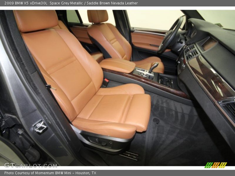 Space Grey Metallic / Saddle Brown Nevada Leather 2009 BMW X5 xDrive30i