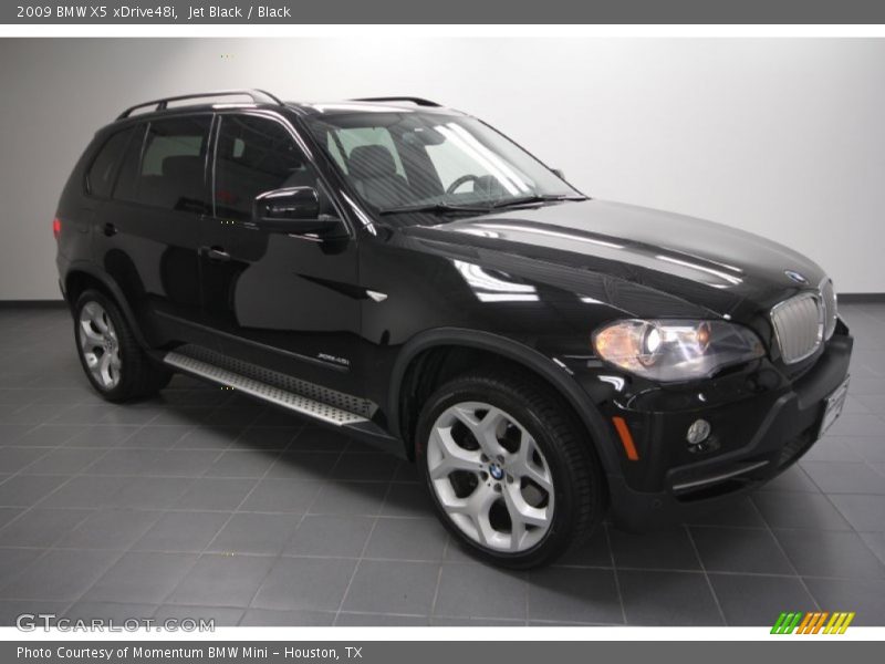 Jet Black / Black 2009 BMW X5 xDrive48i