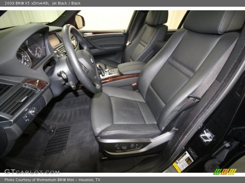 Jet Black / Black 2009 BMW X5 xDrive48i