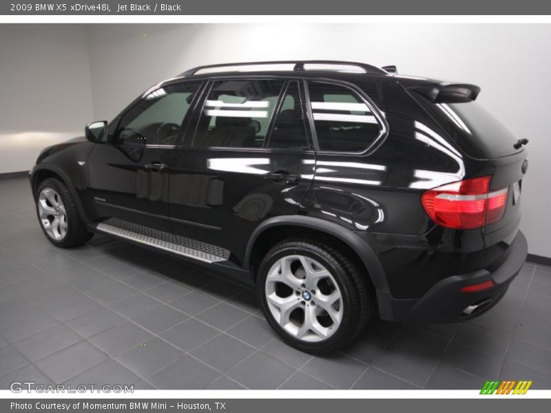 Jet Black / Black 2009 BMW X5 xDrive48i