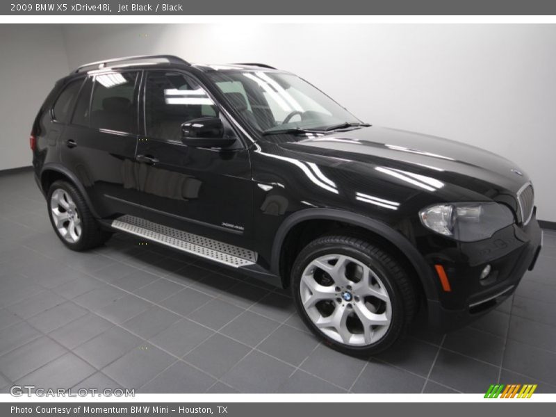 Jet Black / Black 2009 BMW X5 xDrive48i