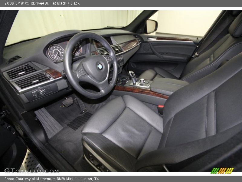 Jet Black / Black 2009 BMW X5 xDrive48i