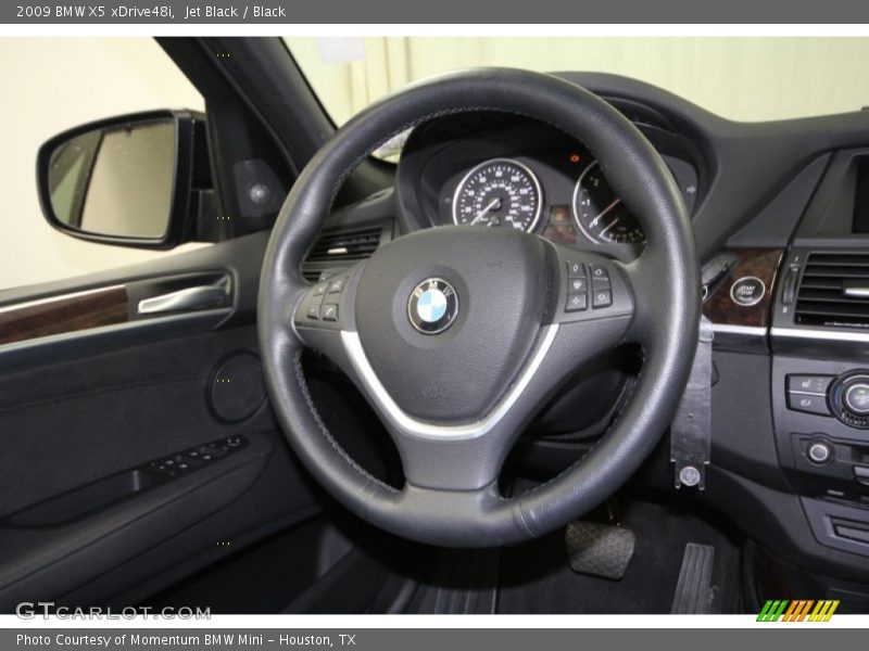 Jet Black / Black 2009 BMW X5 xDrive48i