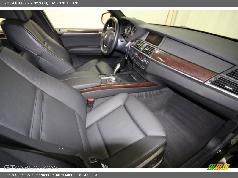 Jet Black / Black 2009 BMW X5 xDrive48i